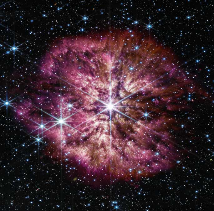  A closer Wolf-Rayet monster captured directly by the James Webb Telescope 