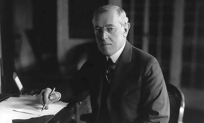 28th President of the United States Woodrow Wilson.