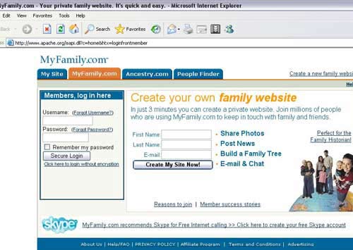 apache myfamily