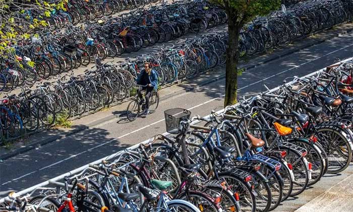 The Netherlands is a bicycle-friendly country.