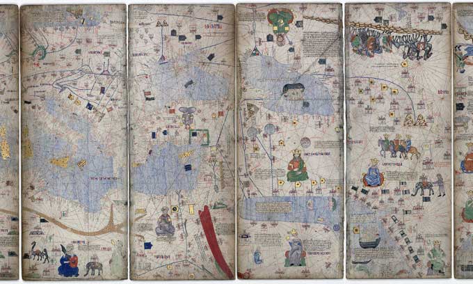 A portion of the Catalan Atlas.