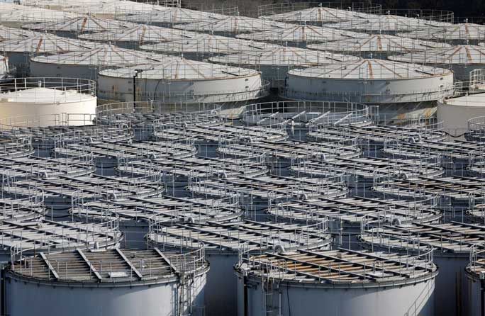 Storage tanks at Fukushima Daiichi Nuclear Power Plant