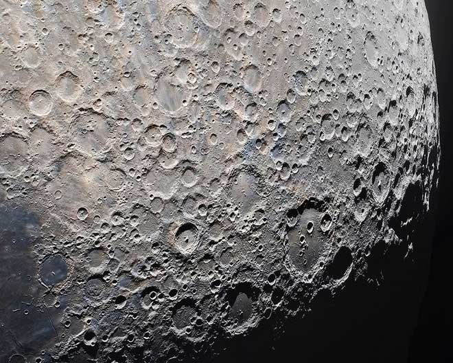 The image is detailed enough to show thousands of craters on the Moon's surface.