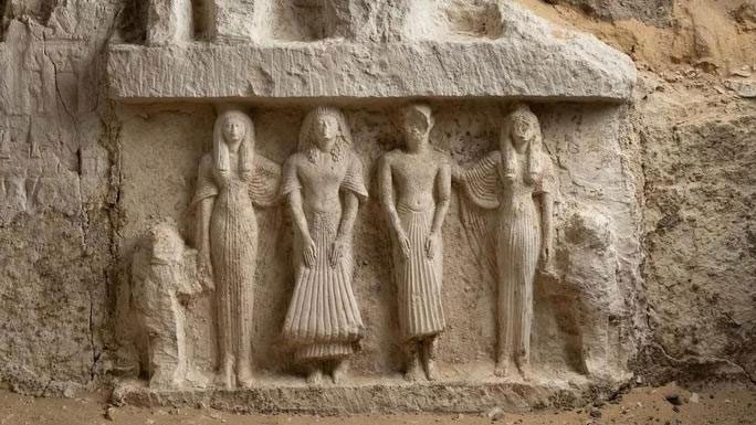 Four unfinished yet beautiful and remarkably well-preserved statues