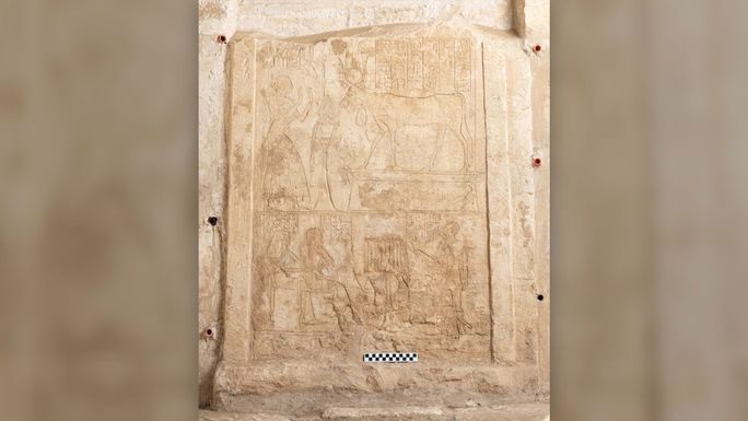 One of the stunning reliefs discovered