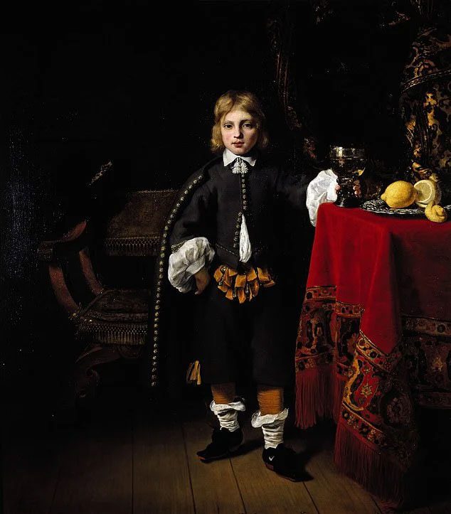 The painting features a "modern" detail that astonished visitors