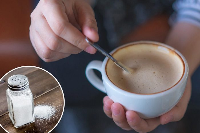 Adding salt to coffee helps retain water better and balance fluids in the body.