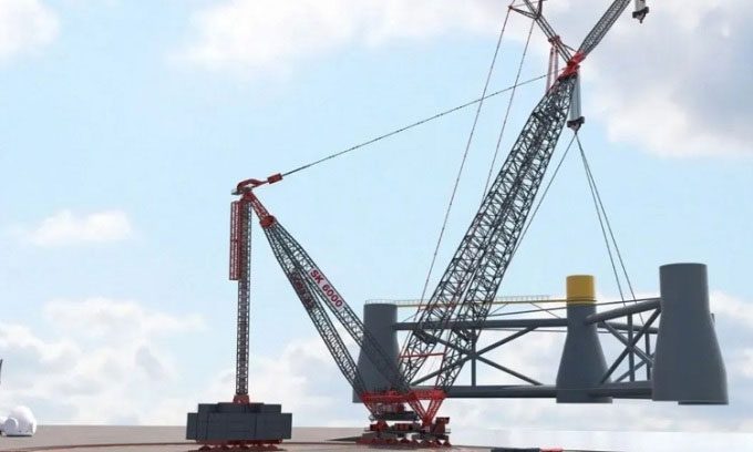 Model of the SK6000 crane.