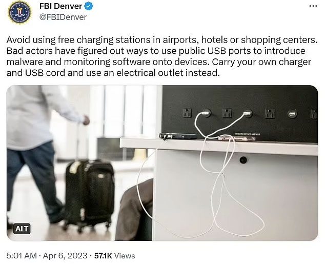 FBI Warning about Public Charging Stations