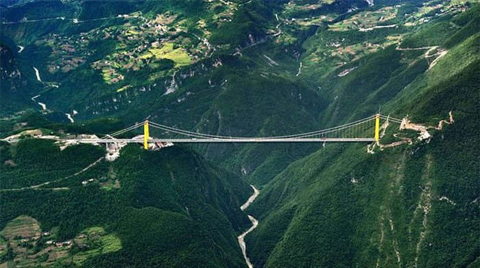 The project showcases China's superior construction capabilities.