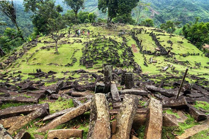 The Gunung Padang structure in Indonesia.