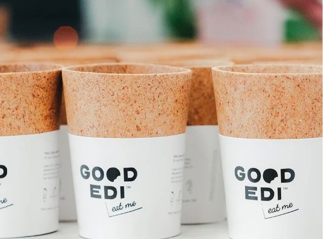 Edible cup produced by Good-Edi.
