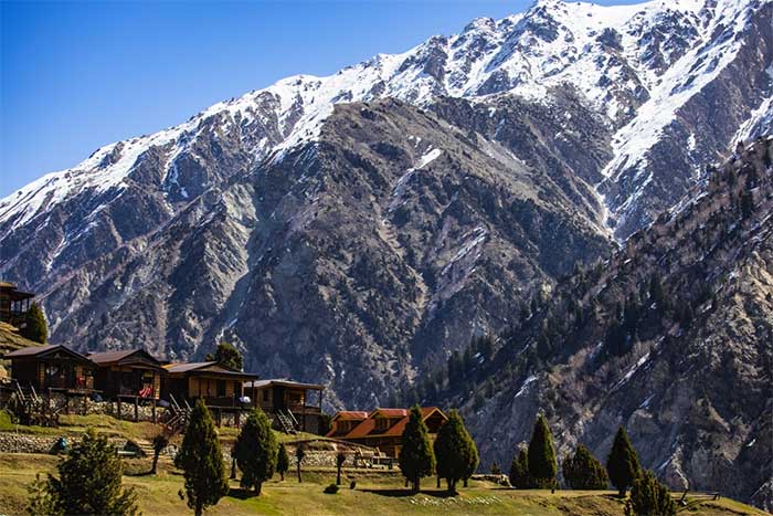 Fairy Meadows has wooden houses for visitors