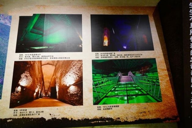 Images of some major structures inside the cave.