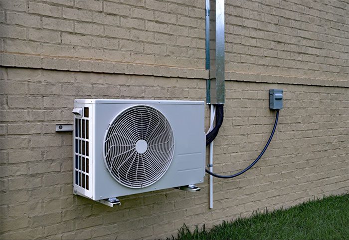 There is no need to overly protect the outdoor unit of an air conditioner.