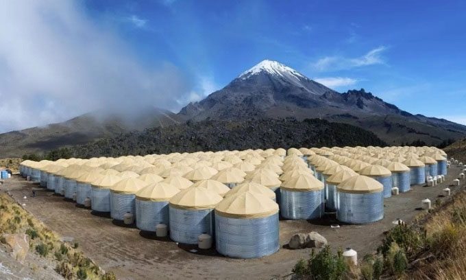 High Altitude Water Cherenkov Observatory (HAWC) in Mexico.