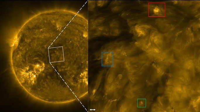  High-frequency waves "wandering" across the corona 