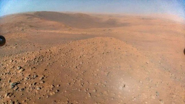 Rugged terrain on Mars