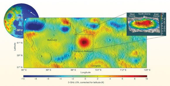 Anomalous feature recently discovered on the Moon through remote sensing data