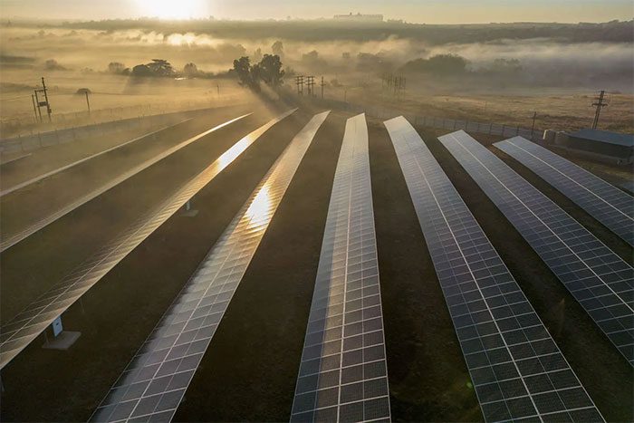 Solar power production site, Frankfurt (South Africa), May 11, 2023.