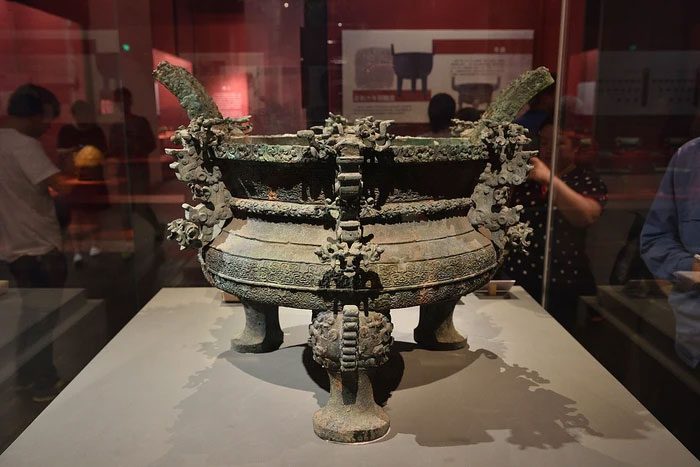 This bronze vessel belonged to the son of King Zhuang of the State of Song, one of the Five Hegemons during the Spring and Autumn period.