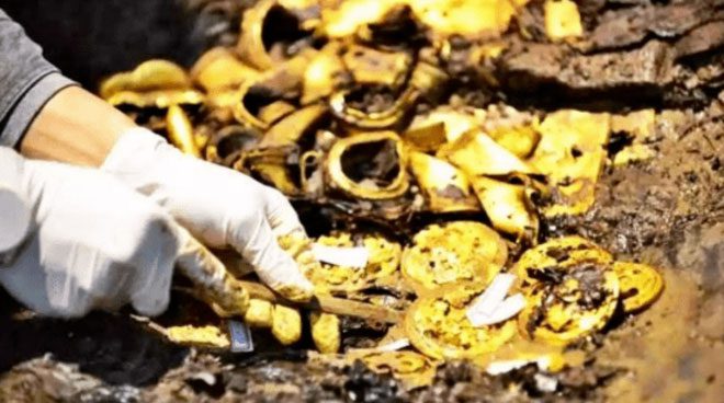 Experts found many gold artifacts at the site where Ma herded sheep.