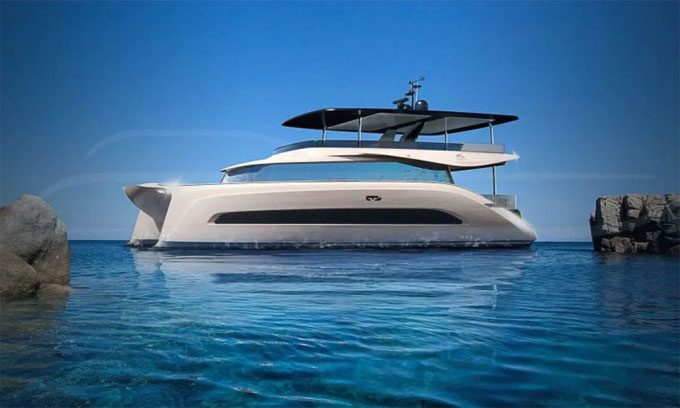 Emission-free Aquon One yacht.