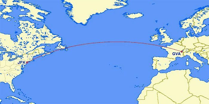 Flight 111 flying over international waters