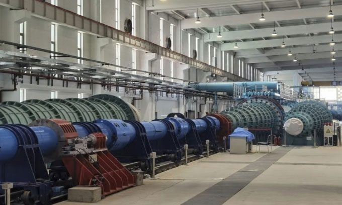 The JF-22 wind tunnel can simulate hypersonic speeds of Mach 30.