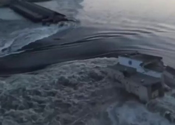 environmental disaster from explosion in kherson 127924