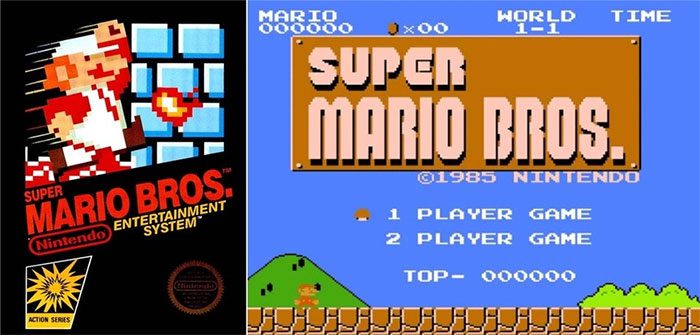 The legendary game Super Mario Bros