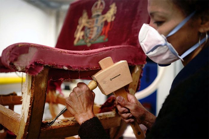 The King and Queen Camilla will sit on chairs known as the Coronation Chair and the Throne Chair