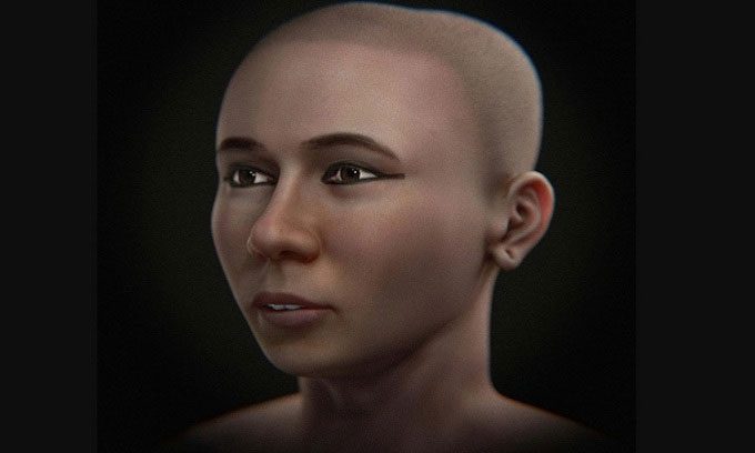 Reconstructed face of King Tut.