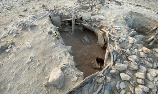 Ancient tomb in Al Wusta Province, Oman, dating back 6,600 - 7,000 years.