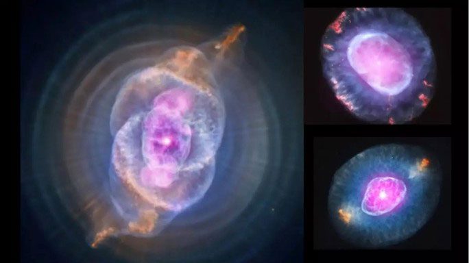 Different images of the planetary nebula PM 1-322