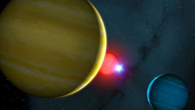 An illustration of the Tatooine-like planets from the "Star Wars" films