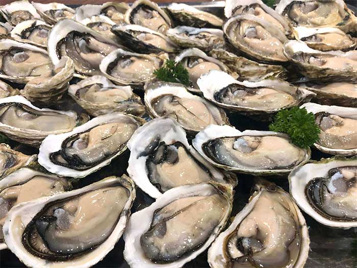 Oysters are a source of copper that helps increase collagen.