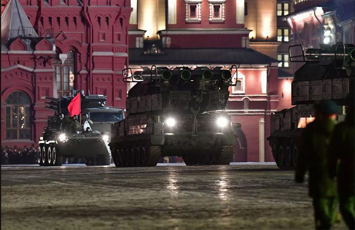 Missile System in Moscow Street Parade