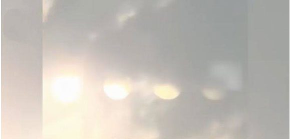Photo of four suns appearing together in Shanxi, China.