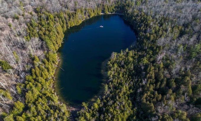 Crawford Lake in Ontario, Canada, is a golden marker of the Anthropocene