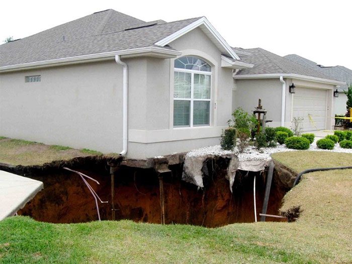 Most sinkholes occur silently underground