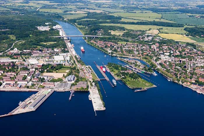 The Kiel Canal is considered the busiest artificial waterway in Europe.