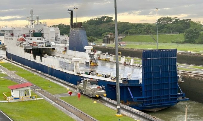 The Panama Canal uses fresh water to transport ships instead of saltwater like other locations.