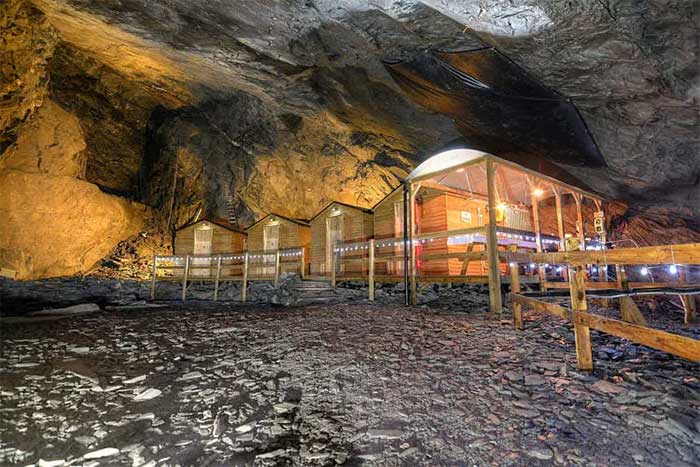 The temperature in the deepest hotel in the world remains at a cool 10 degrees Celsius year-round.