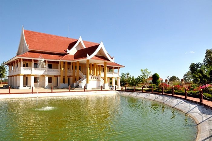 Ho Chi Minh memorial in Xiang Vang, Laos