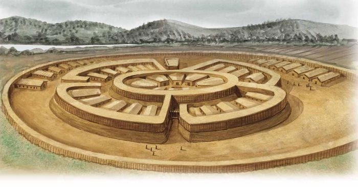 The Arkraim archaeological site.