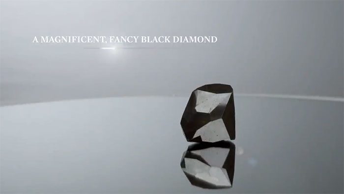 Black diamonds have a high density of opaque minerals, particularly graphite.