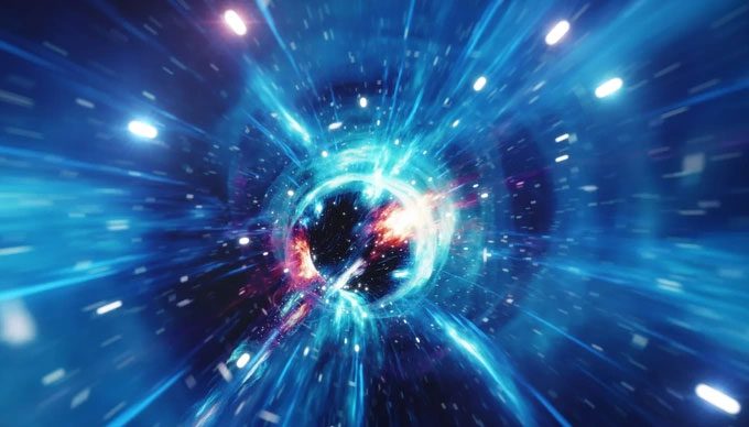Illustration of a wormhole