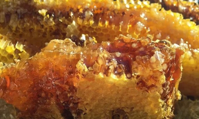 Hallucinogenic honey produced by bees that feed on rhododendron nectar.