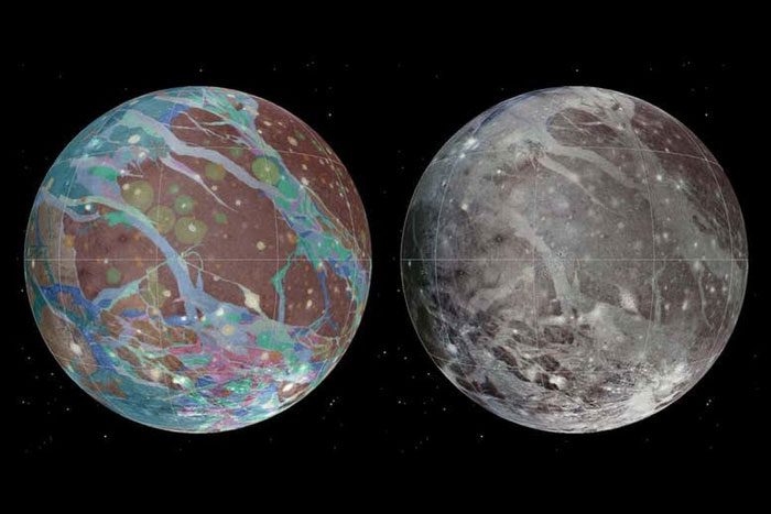 Ganymede has a diameter of 3,270 miles, about 8% larger than Mercury's diameter of 3,032 miles.